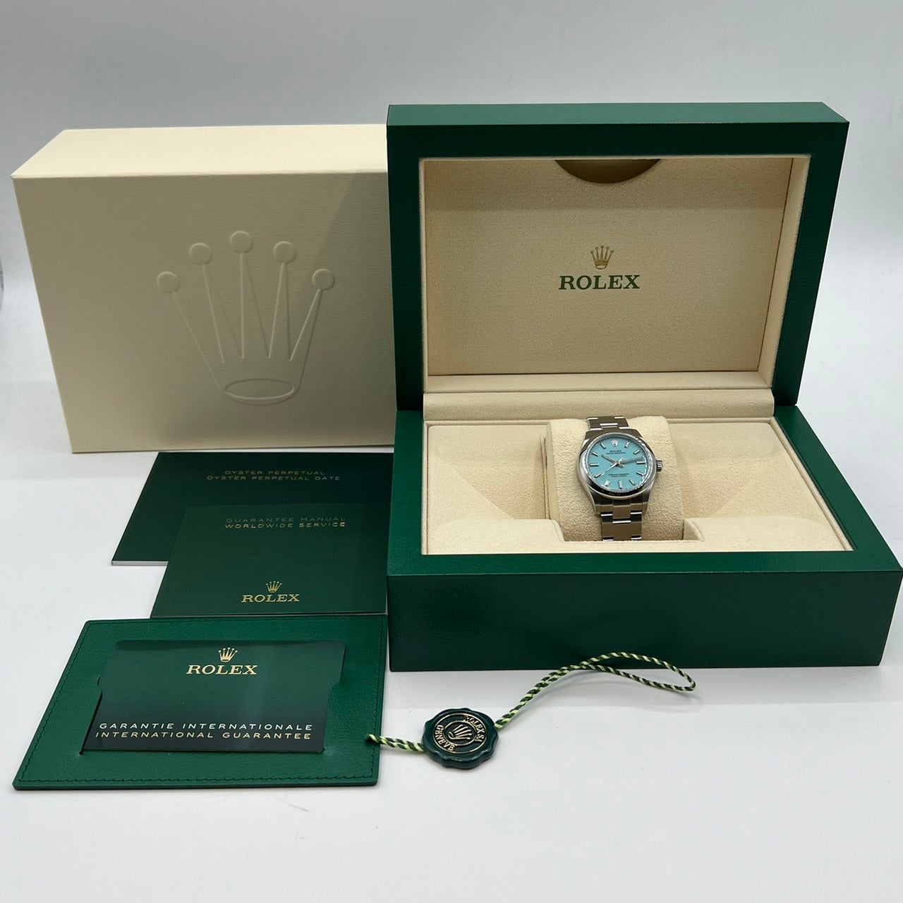 プレオウンド ロレックス オイスターパーペチュアル 277200 オイスターブレスレット ターコイズブルー 31mm
