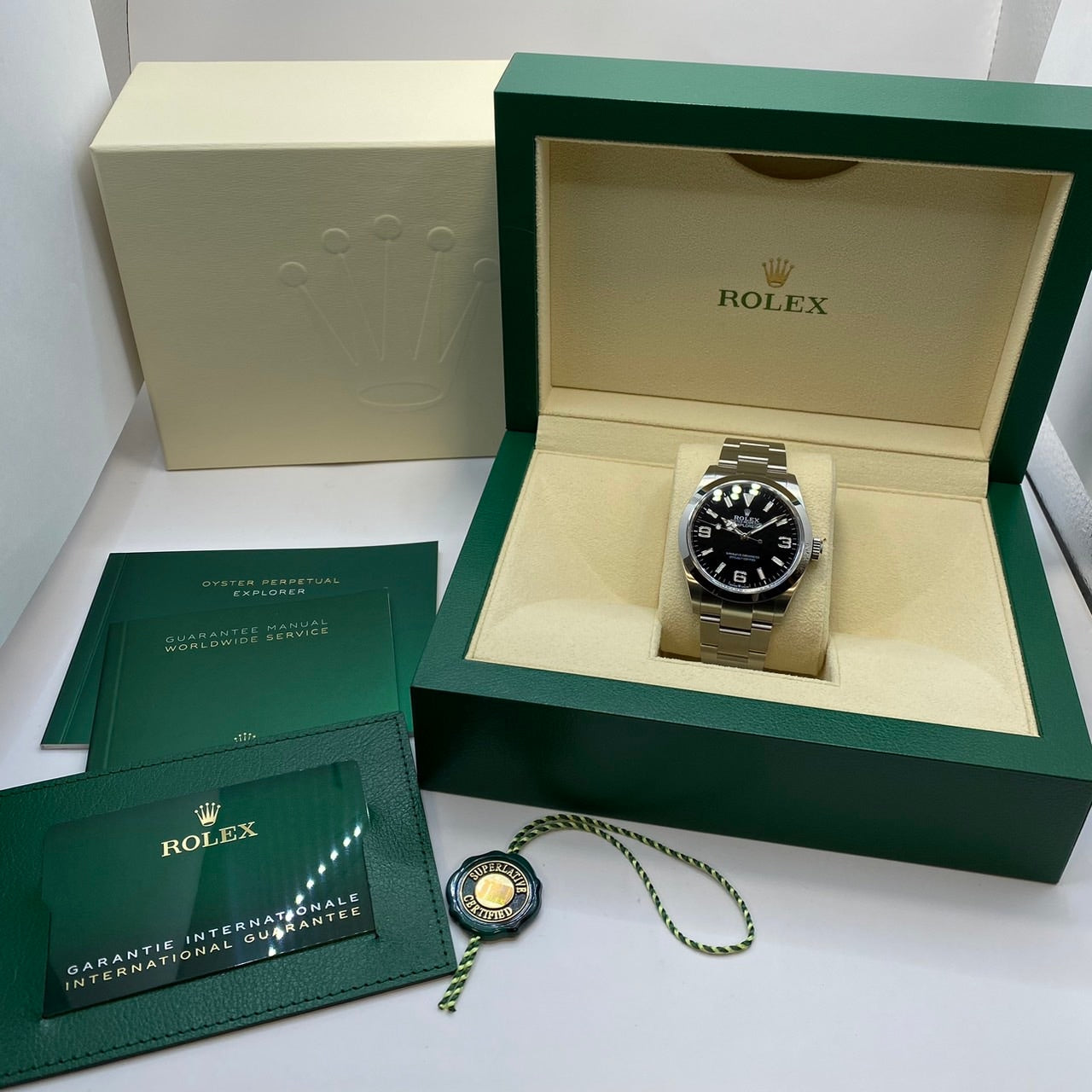 プレオウンド ロレックス エクスプローラー 224270 ブラック 40mm ステンレススチール