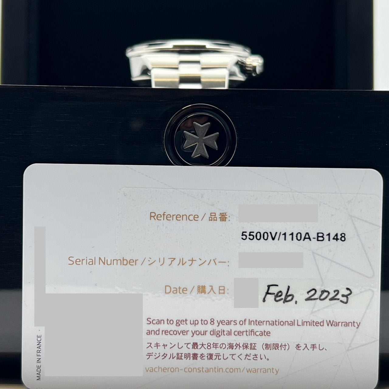 미리 소유 한 [세계에서 가장 저렴한! ! Vacheron Constantin은 크로노 그래프 5500V/110A-B148 42.5mm를 과시합니다