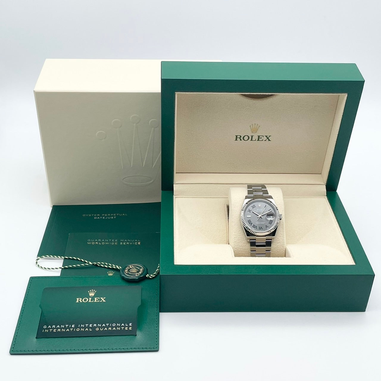 プレオウンド ロレックス デイトジャスト 126234 スレートローマン オイスターブレス 36mm