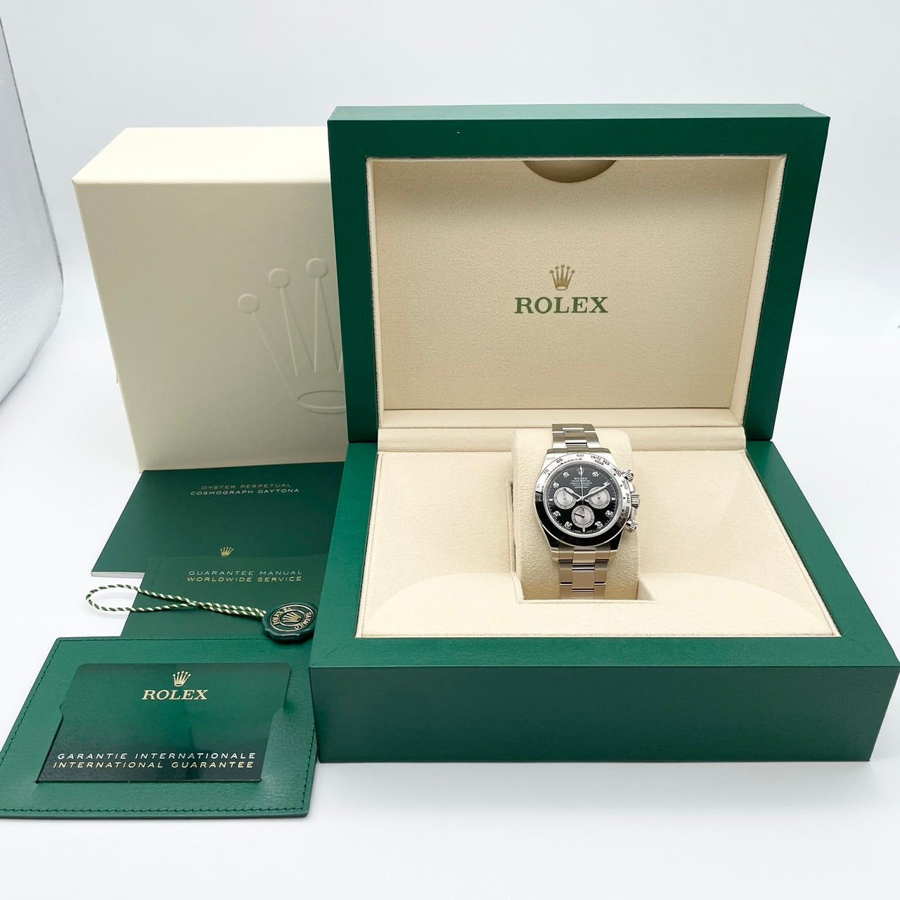 Rolex Daytona 126509G Diamond Bright Black & Steel 40mm