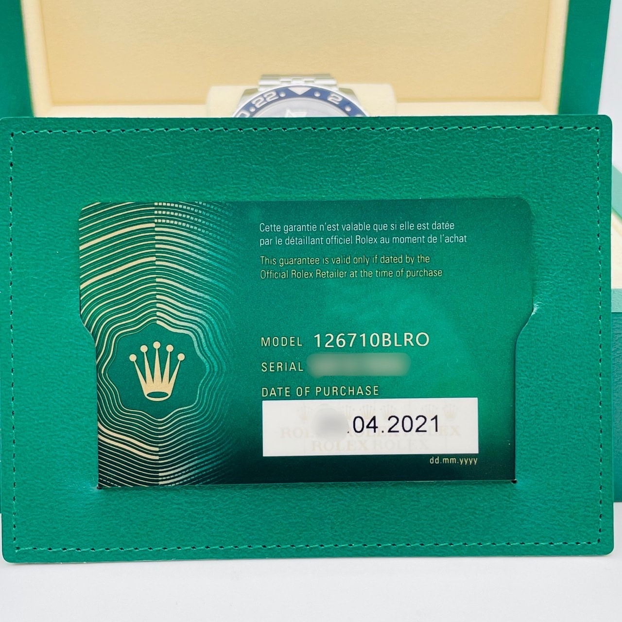 Pre-Owned Rolex GMT Master II 126710BLRO Jubilee Bracelet Black 40mm