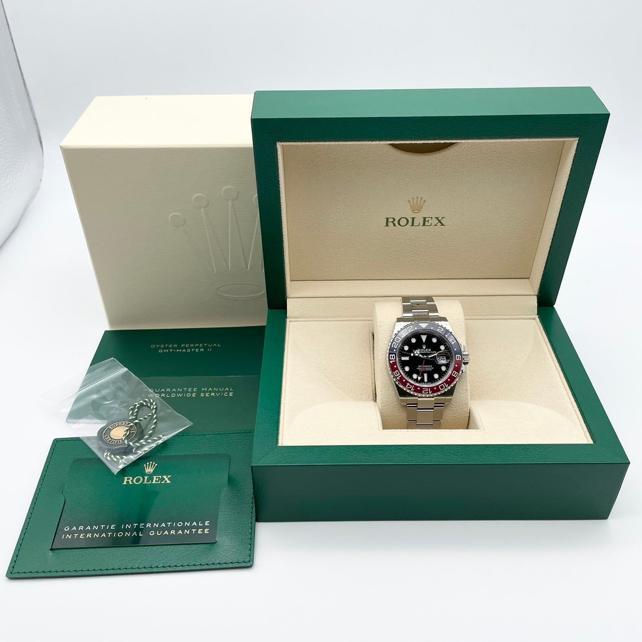 Pre-Owned Rolex GMT Master II 126710BLRO Oyster Bracelet Black 40mm