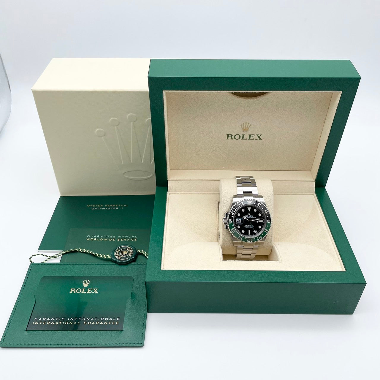 [공식 보호 스티커가 포함되어 있습니다! Rolex GMT 마스터 II 126720VTNR 굴 팔찌 40mm