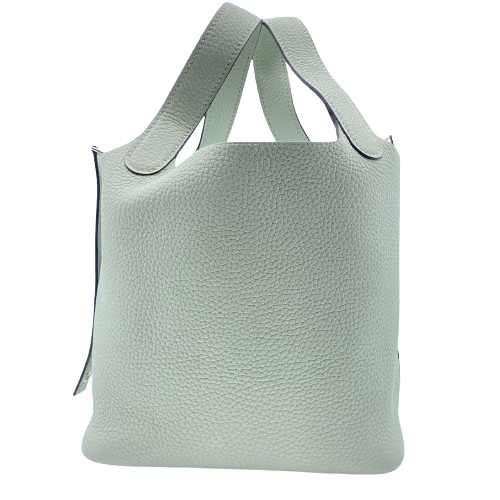 사전 소유 헤르메스 피코 틴 잠금 PM Grineve Torillon Clemence Silver Fittings B 조각.