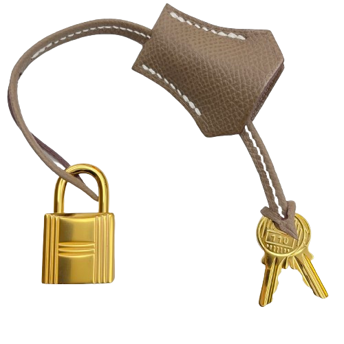 プレオウンド 【現金特価】エルメス ケリー25 エトゥープ エプソン ゴールド金具 W刻印