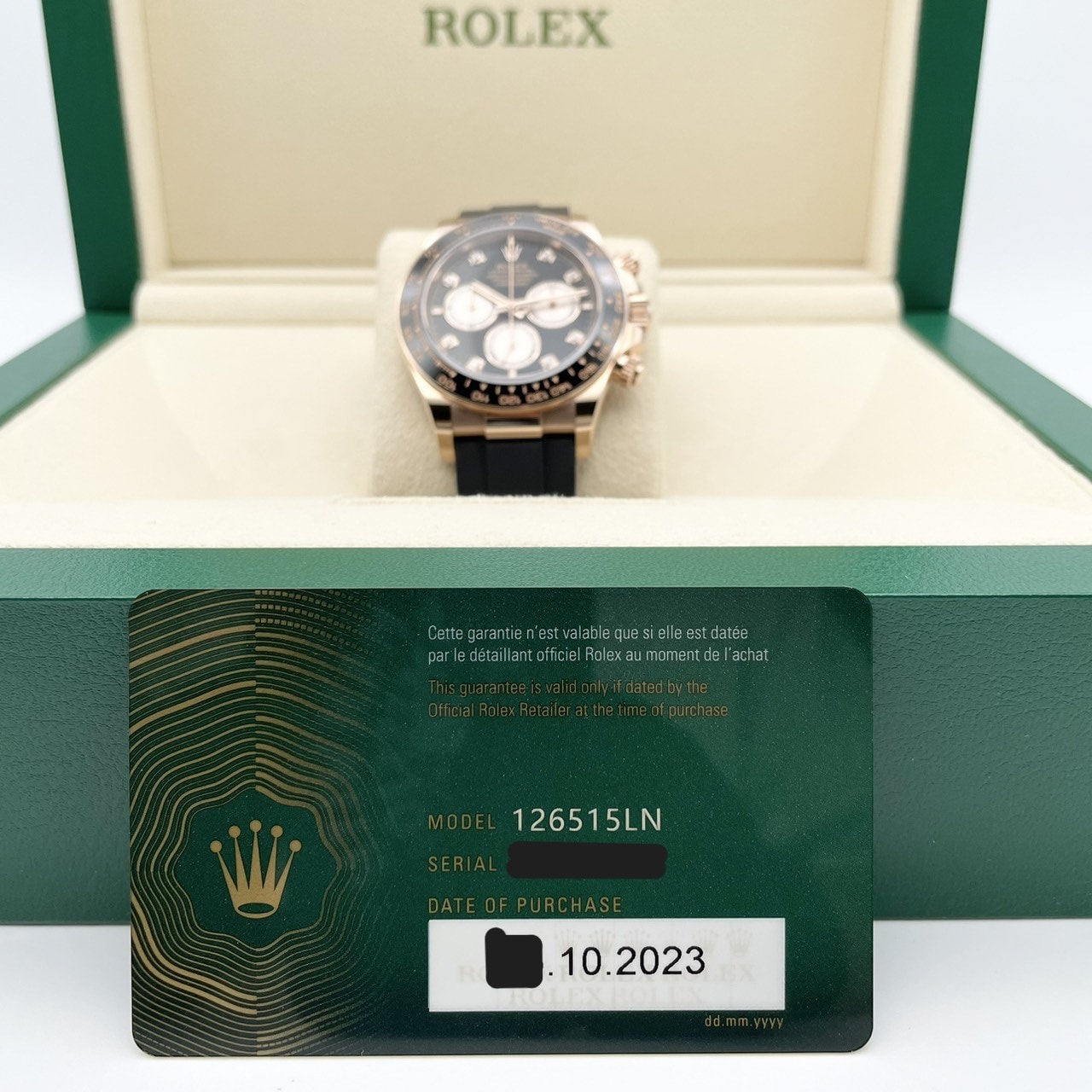 Rolex Daytona 126515LNG Bright Black & Sundust 40mm
