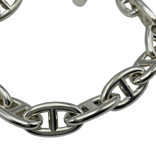 Hermes Chaine Dunkle 팔찌 GM Silver 925 14-Panel