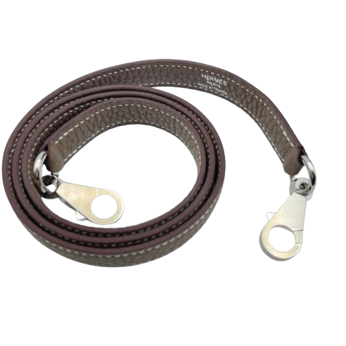 Pre-Owned Hermes Kelly 25 Etoup Togo Silver Fittings W Engraved