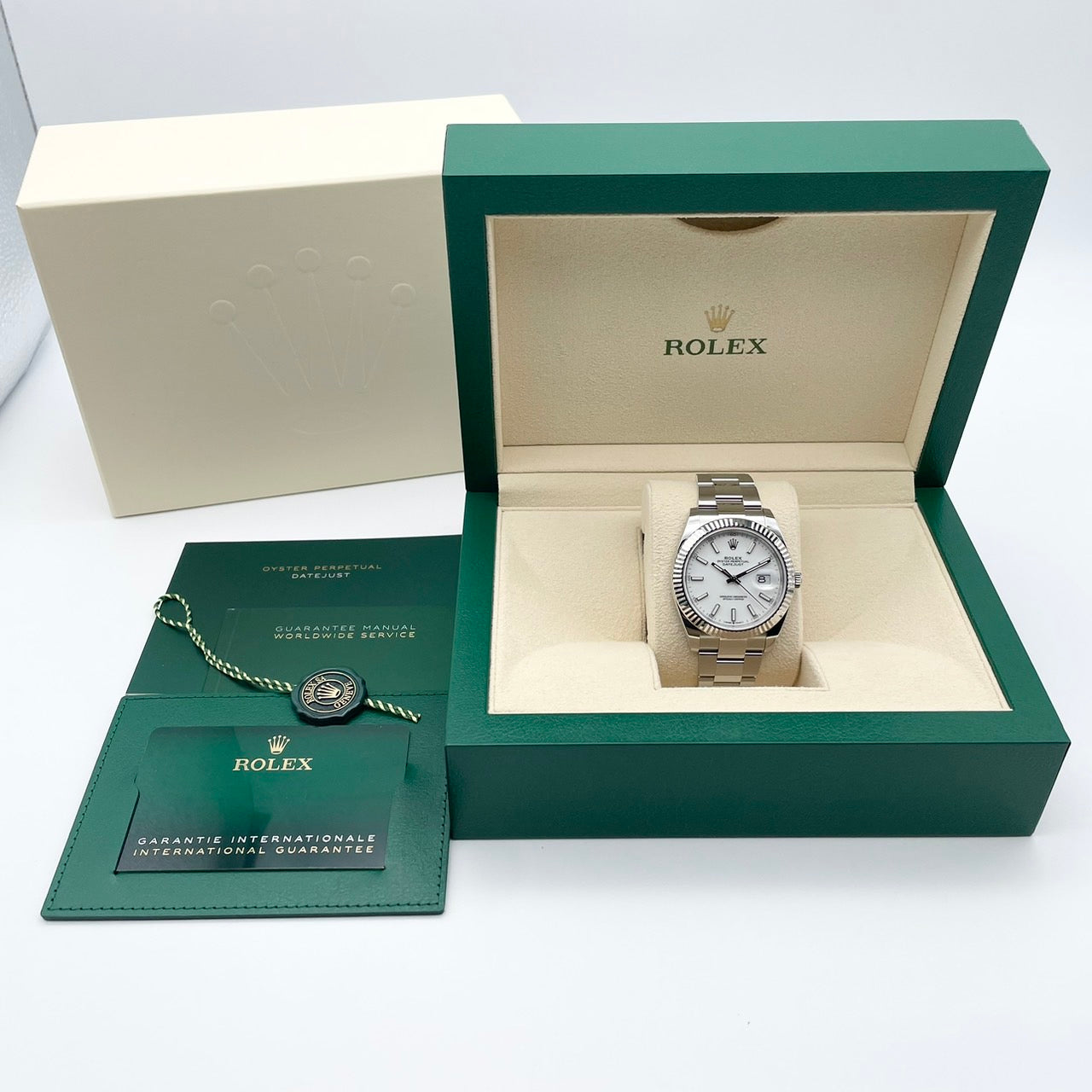 プレオウンド ロレックス デイトジャスト 126334 ホワイト オイスターブレス 41mm