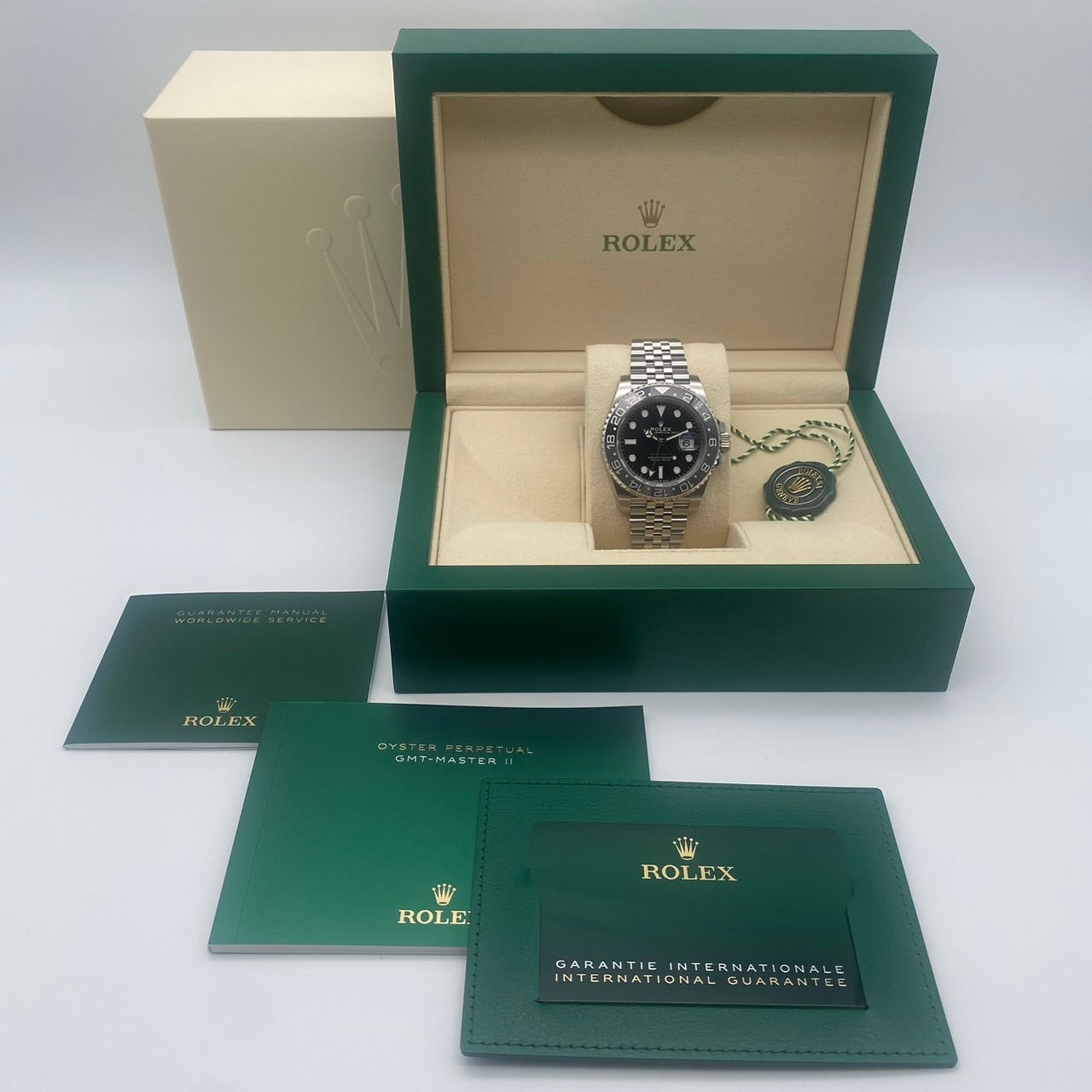 롤렉스 GMT 마스터 II 126710GRNR 검은 굴 팔찌 40mm