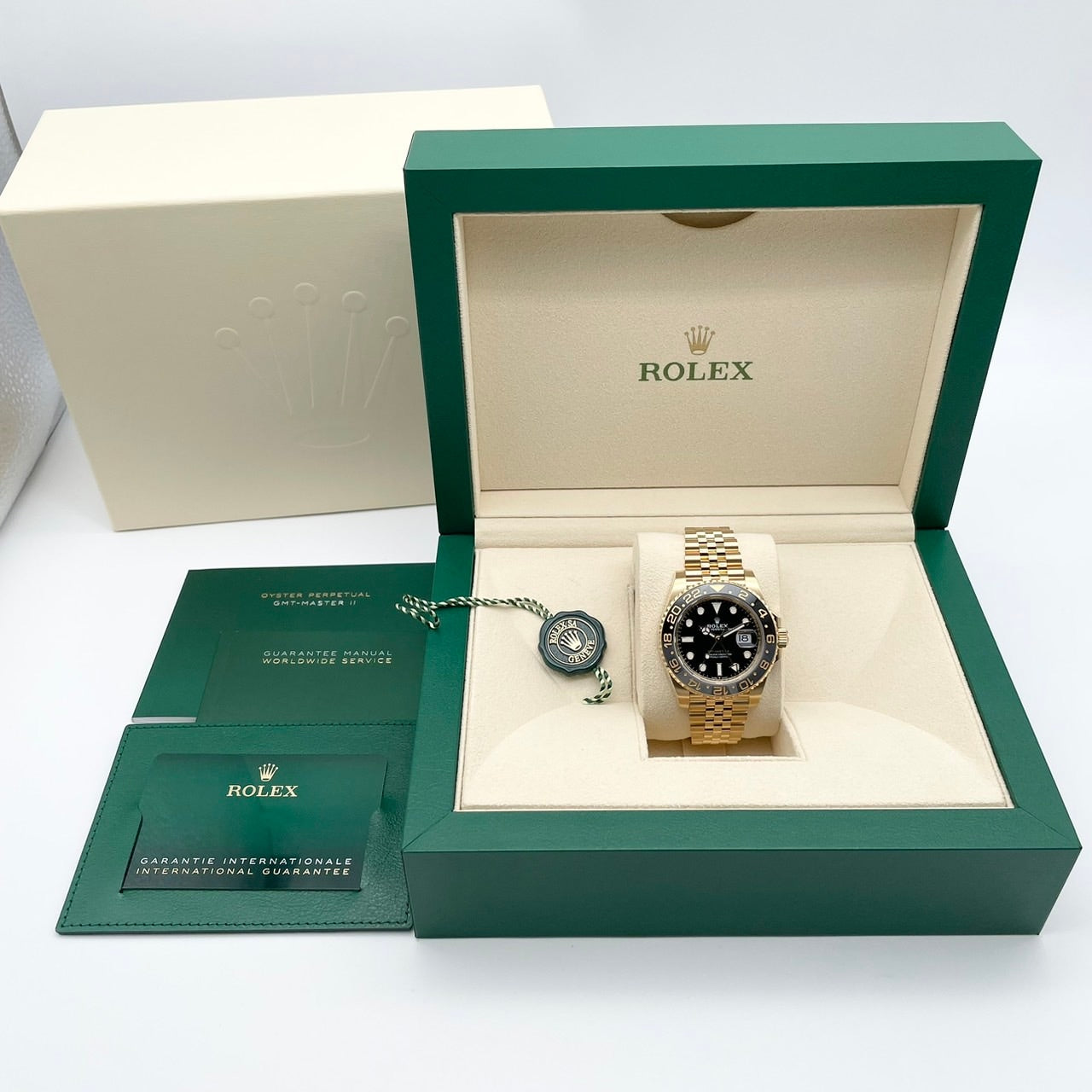 사전 소유 롤렉스 GMT 마스터 II 126718GRNR Jubilee Bracelet Black