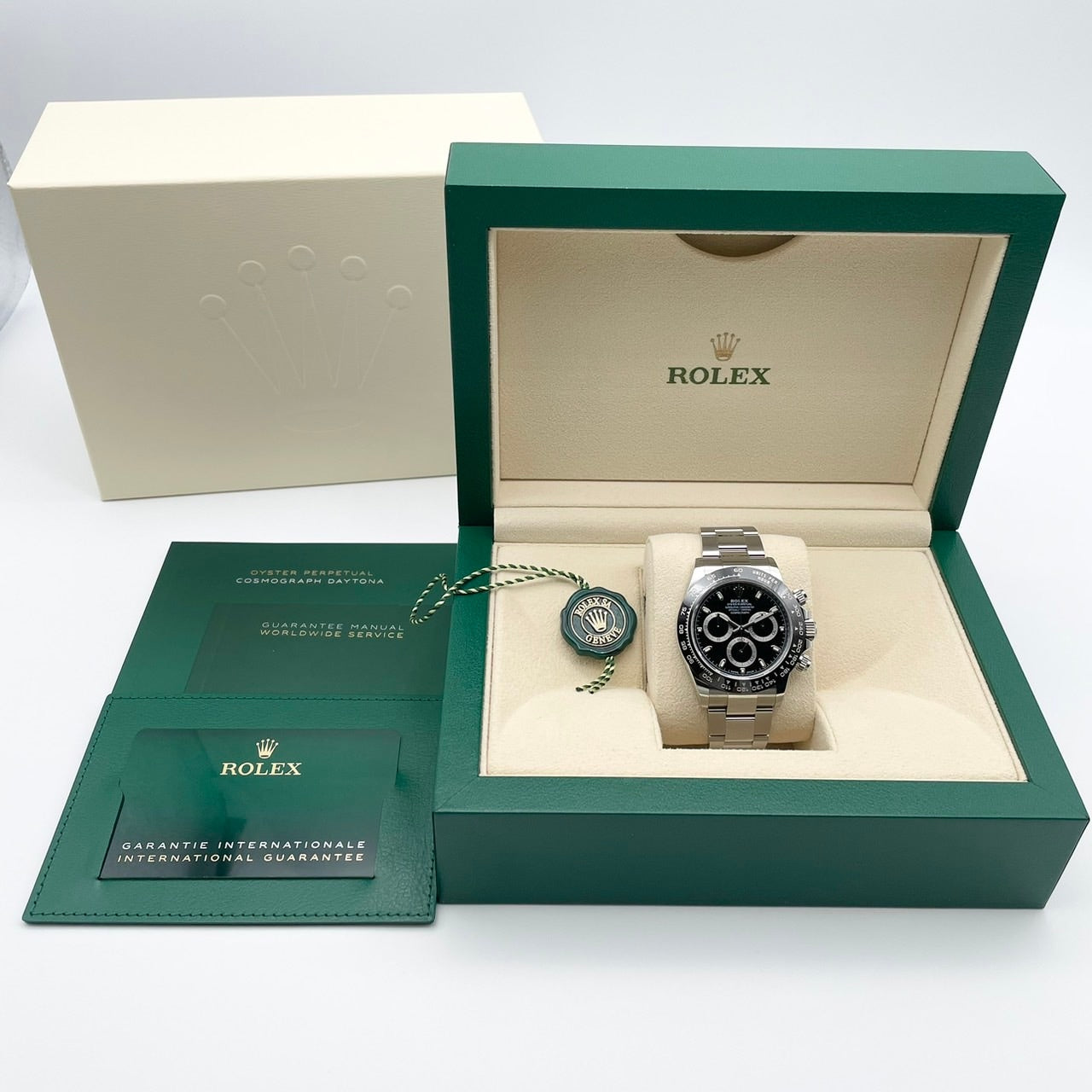 사전 소유 롤렉스 데이토나 116500LN 블랙 굴 팔찌 40mm