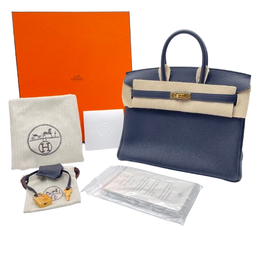 Hermes Birkin 25 Cavan Togo Gold Hardware u는 새겨 져 있습니다