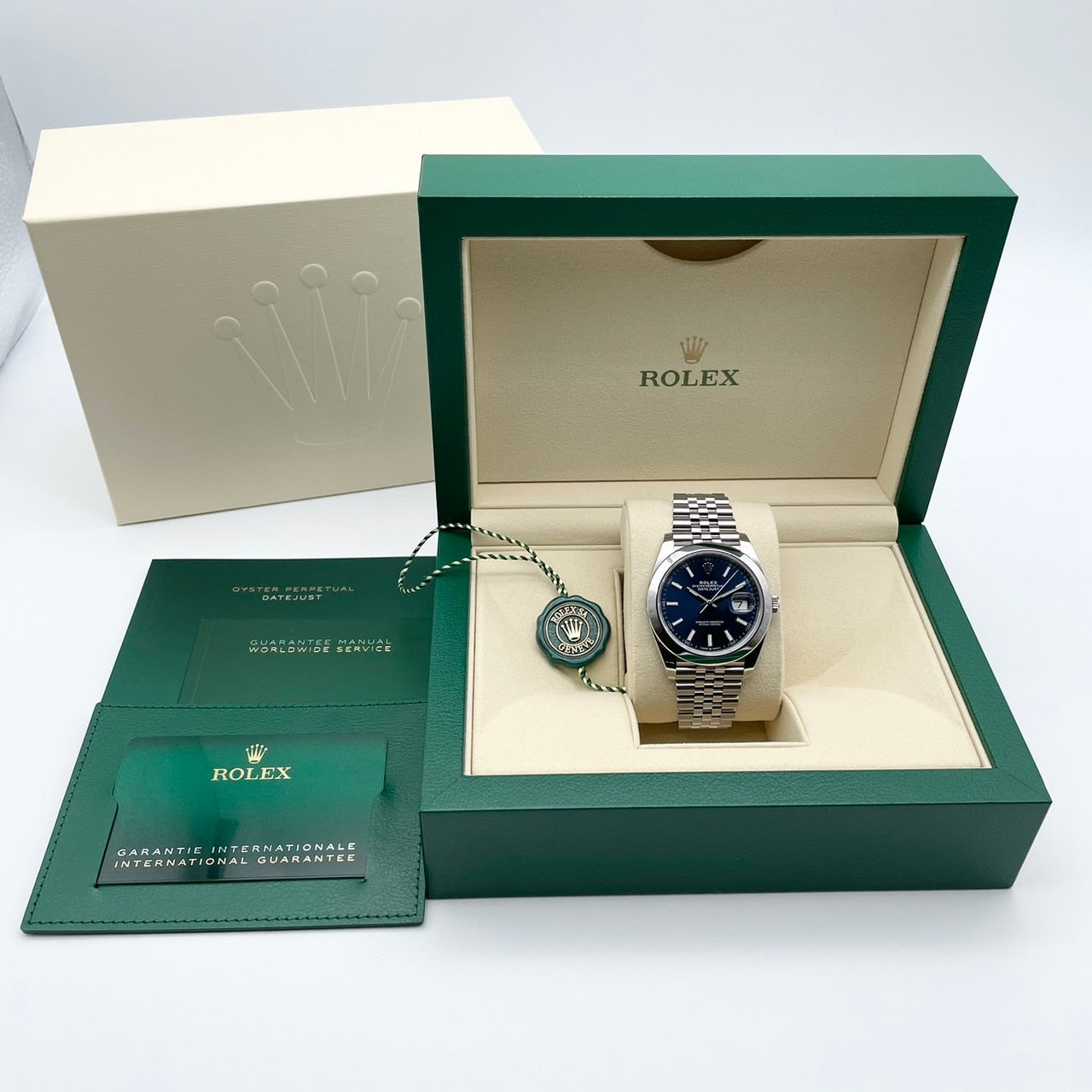 プレオウンド ロレックス デイトジャスト41 126300 オイスターブレスレット ブルー 41mm