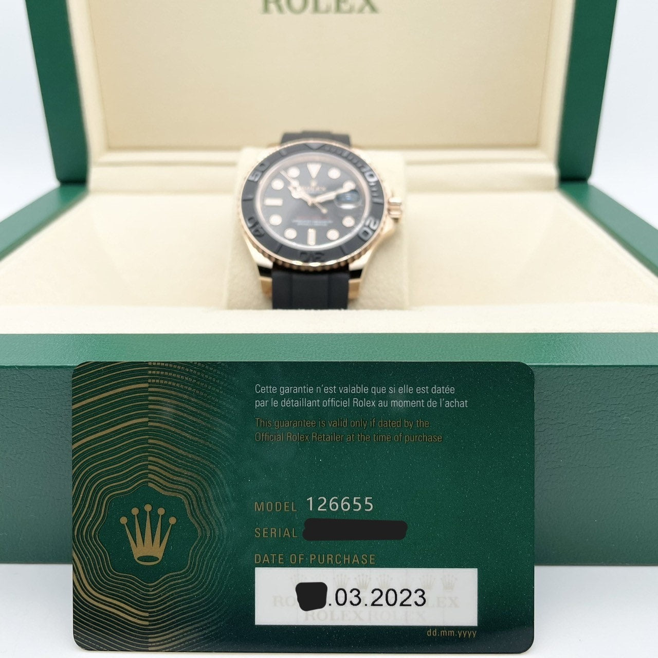 【歳末大特価!】ロレックス ヨットマスター 126655 ブラック 40mm