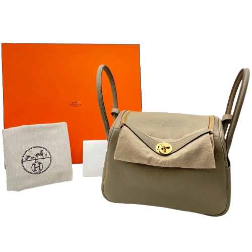 二手LS Lindy 26米色Marfa Torillon Clemence Gold Hardware w刻