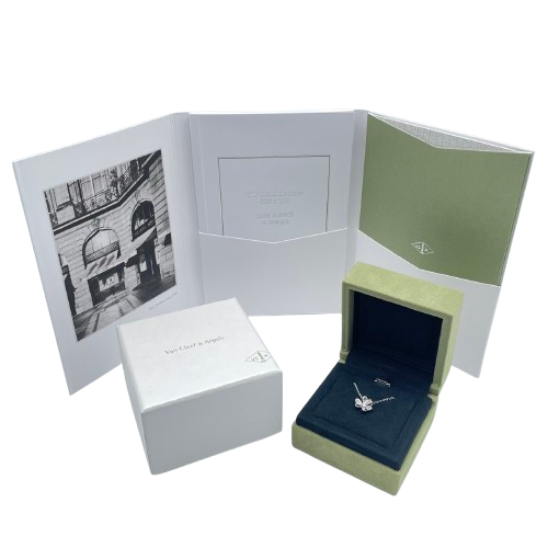 Van Cleef Arpels Frivol 목걸이 VCARP0J400 실버 화이트 골드