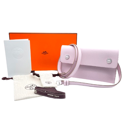 プレオウンド 【2024年新作】エルメス ナップトゥーゴー モーヴペール エプソン シルバー金具 W刻印