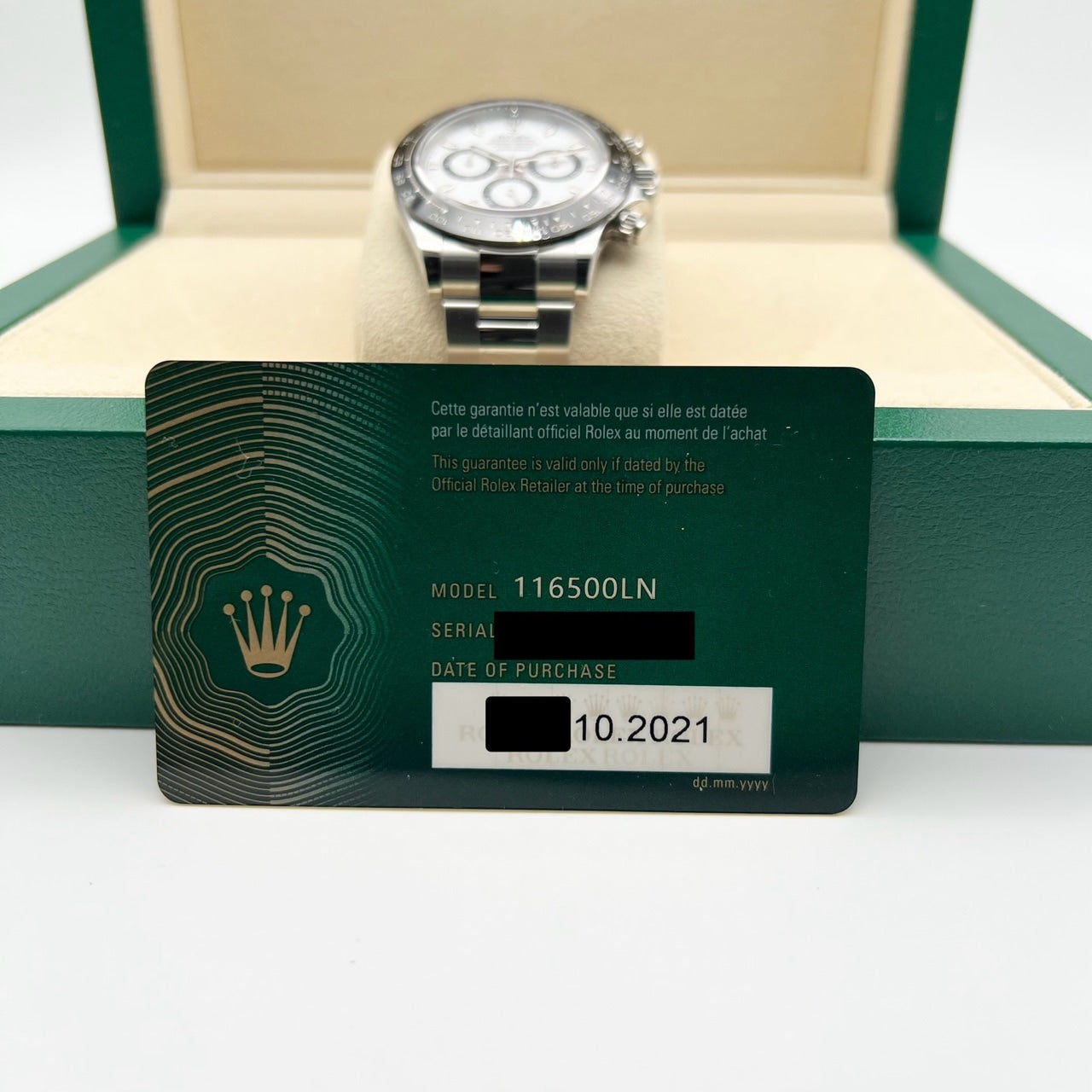 プレオウンド ロレックス デイトナ 116500LN ホワイト オイスターブレスレット 40mm