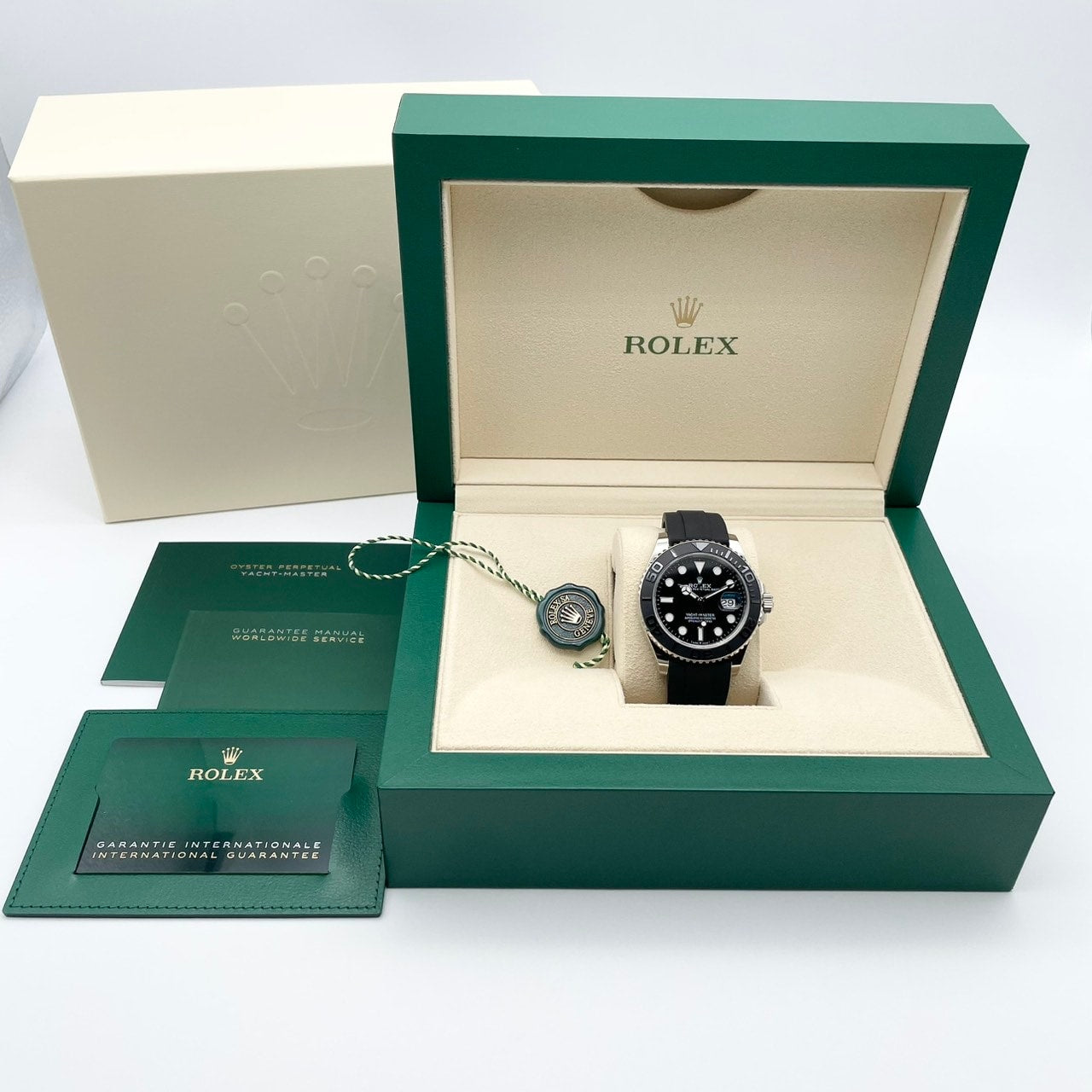 Rolex Yachtmaster 226659 Black White Gold 42mm