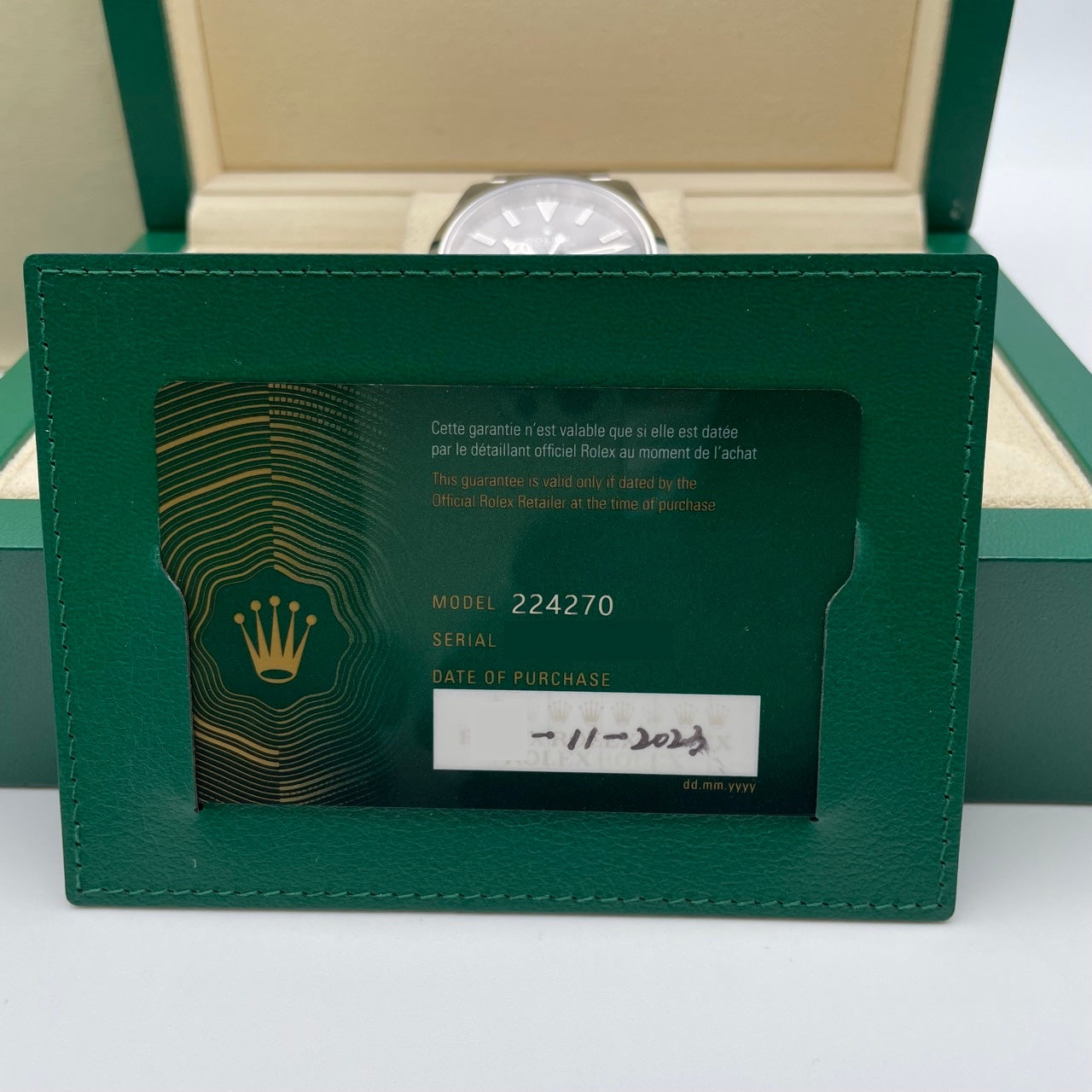 プレオウンド ロレックス エクスプローラー 224270 ブラック ステンレスチール オイスターブレス 40mm