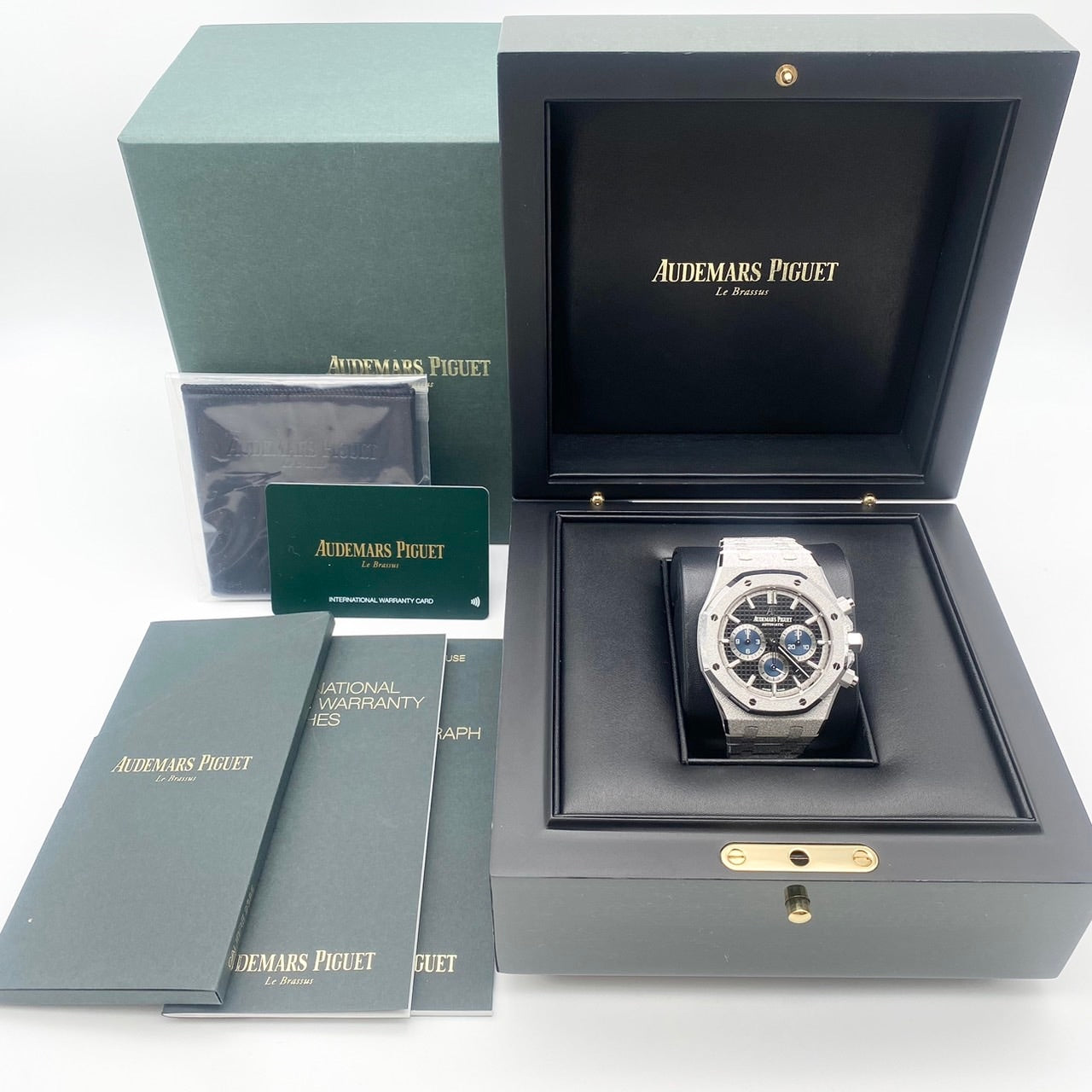 Pre-Owned Audemars Piguet Royal Oak 26331BC.GG.1224BC.03 Frosted Gold Grand Tapestry 41mm