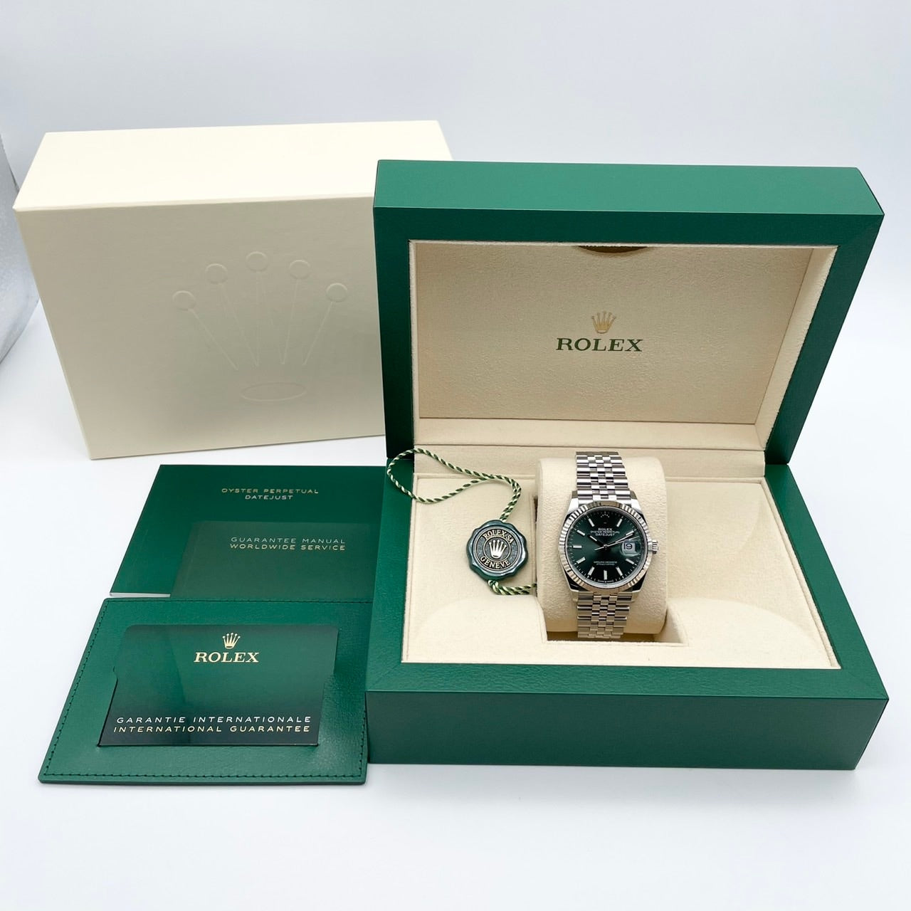 プレオウンド ロレックス デイトジャスト 126234 ミントグリーン ジュビリーブレス 36mm