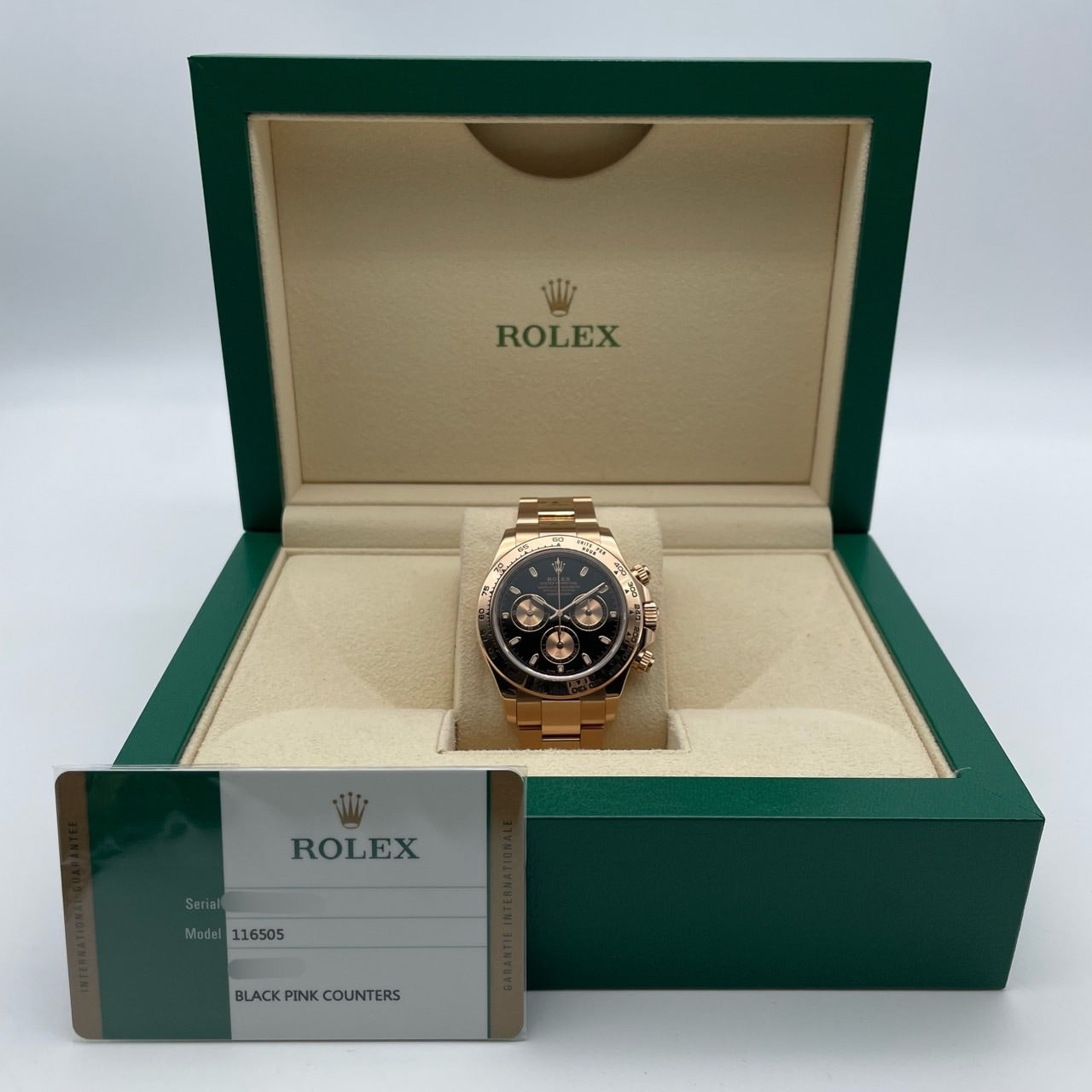 プレオウンド ロレックス デイトナ 116505 エバーローズーゴールド ブラック&ピンク 40mm