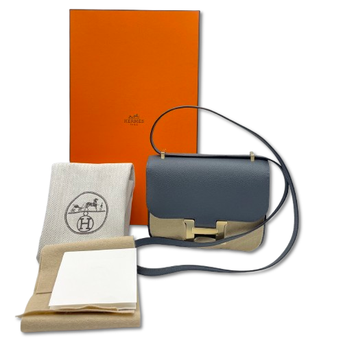 Hermes Constance Mini 18 Frimisty Epson Gold Hardware W 새겨 져
