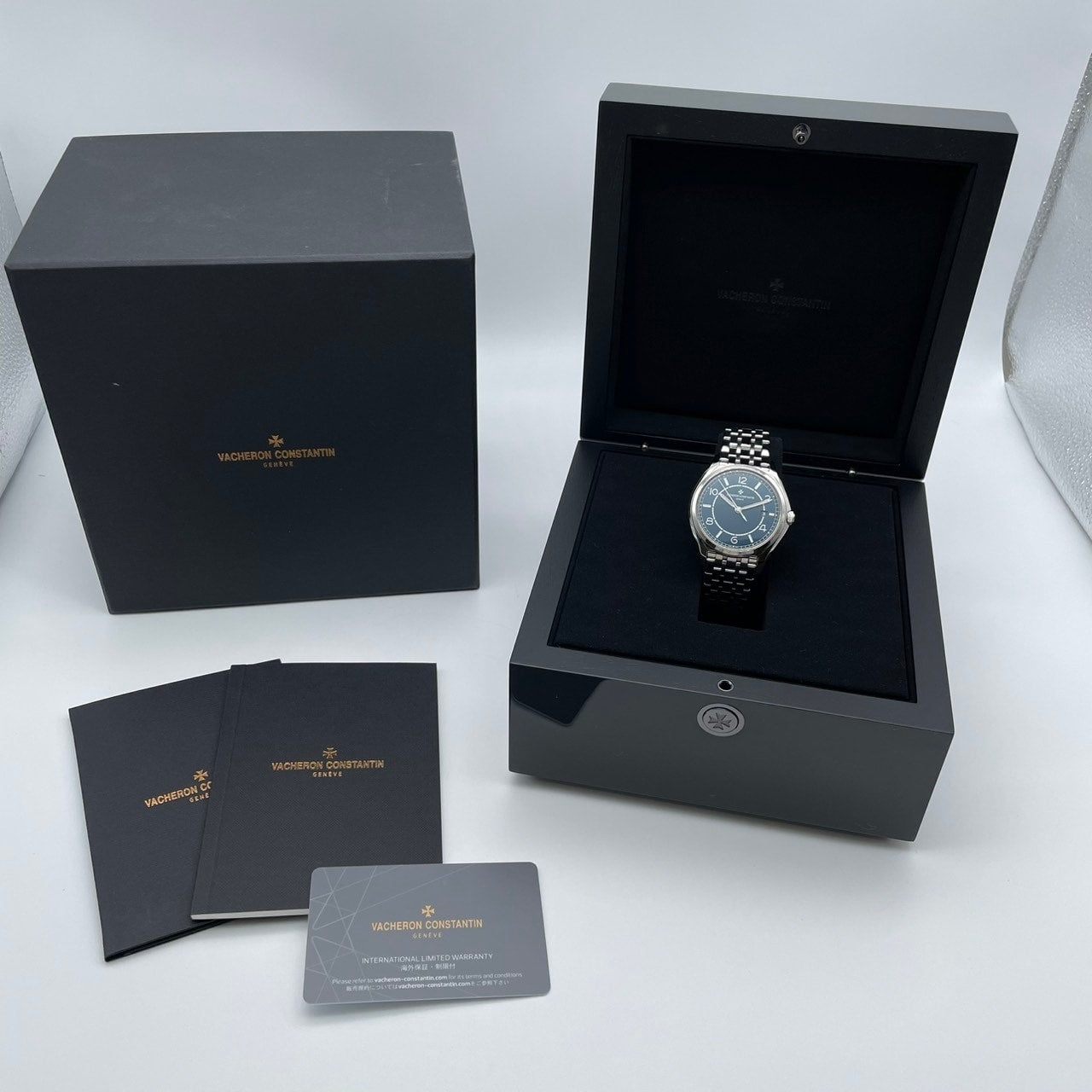 Pre-Owned Vacheron Constantin Fifty Six Blue Stainless Steel 4600E/110A-B487 40mm