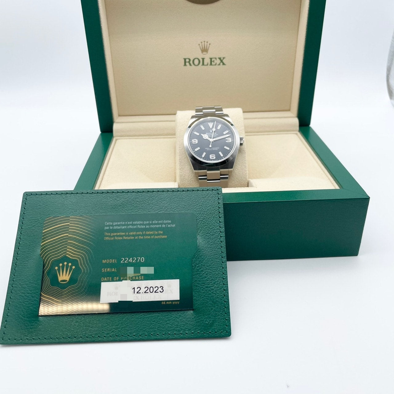 プレオウンド ロレックス エクスプローラー 224270 ブラック 40mm