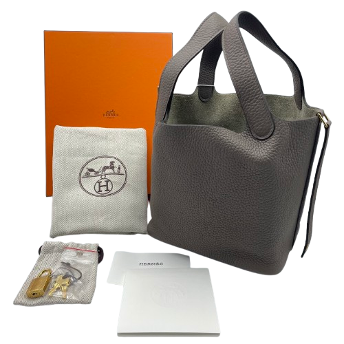 Hermes Picotin Lock PM Ethan Torillon Clemence Gold Hardware Y 새겨진