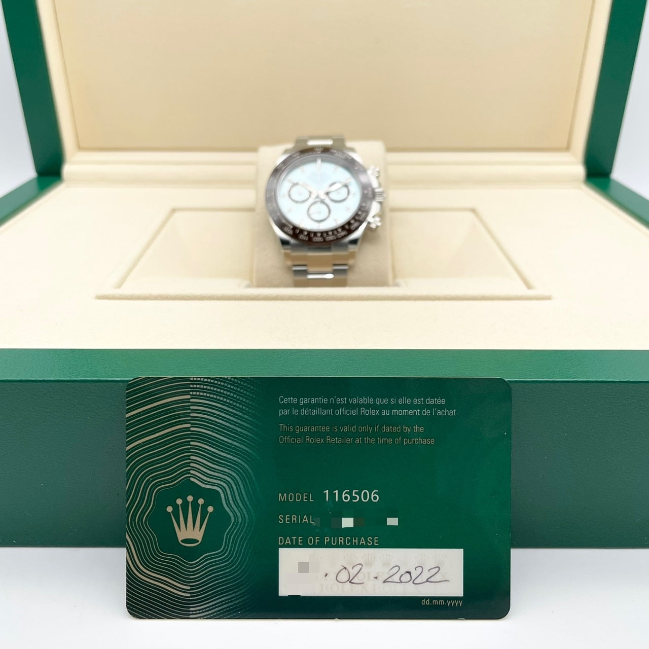 사전 소유 롤렉스 데이토나 116506 아이스 블루 40mm
