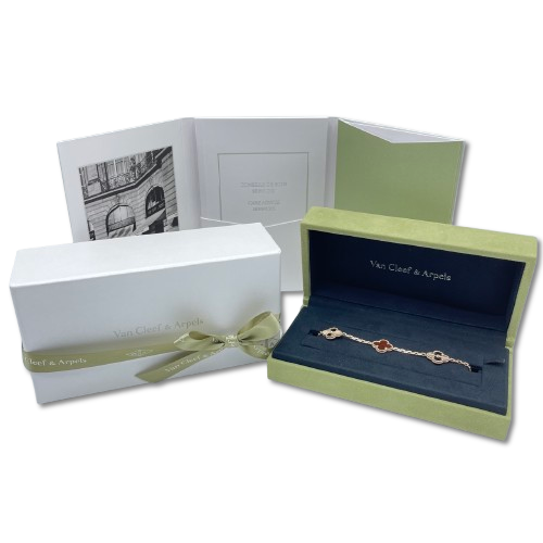 Pre-Owned Van Cleef & Arpels Vintage Alhambra VCARP7RP00 Carnelian Rose Gold