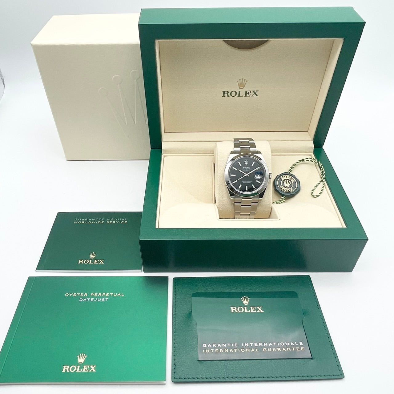 プレオウンド ロレックス デイトジャスト 126300 ブラック オイスターブレス 41mm