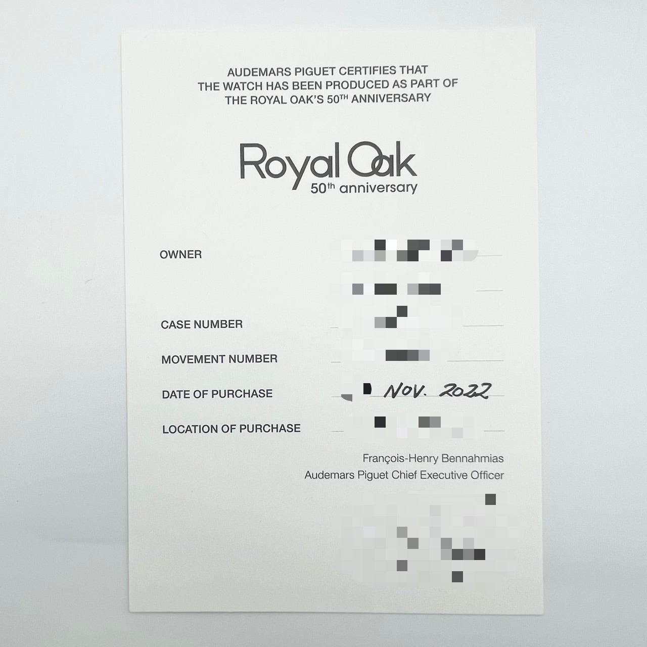 Pre-Owned [50th anniversary rotor equipped model! 】Audemars Piguet Royal Oak 26240ST.OO.1320ST.03 Silver 41mm