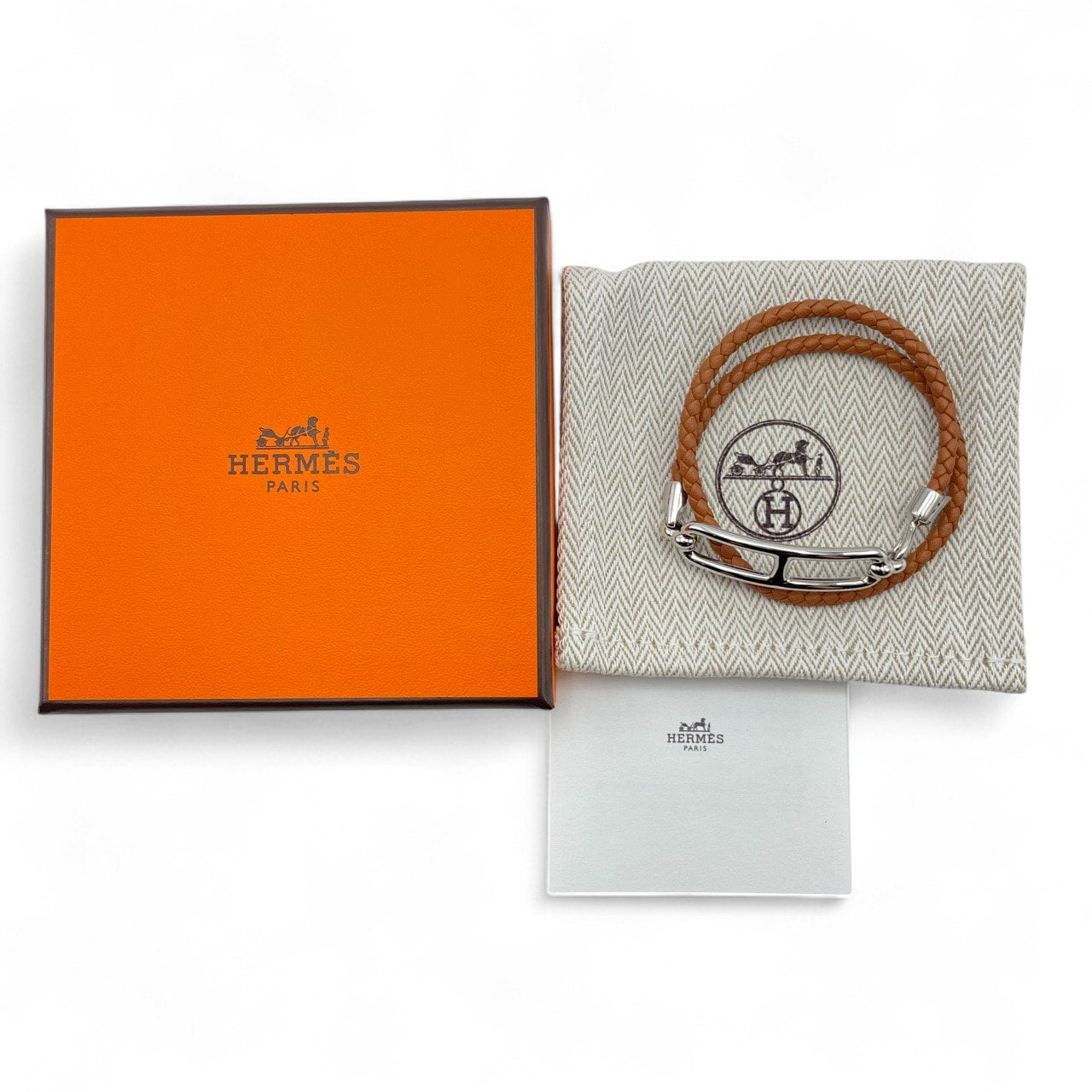 プレオウンドエルメス ルリ ブレスレット T1 ゴールド スイフト シルバー金具