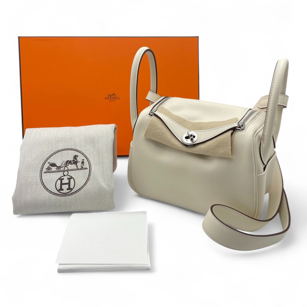 중고시계 에르메스 린디 미니 20 나타 스위프트 실버 하드웨어 K 스탬프