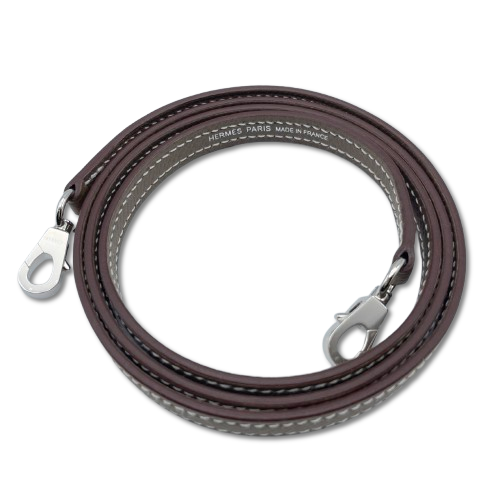 Pre-owned Hermes Mini Kelly Etoup Epson Silver hardware K stamp