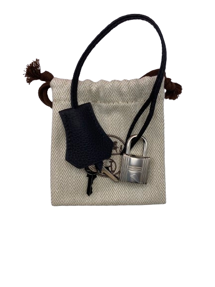 Hermes Birkin 30 Black Togo Silver Metal Fittings u 조각