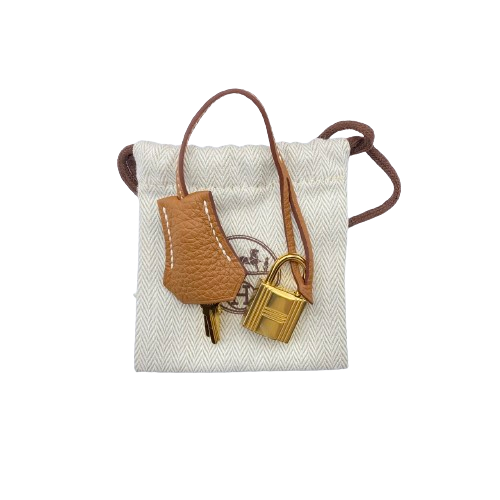 Pre-Owned Hermes Birkin 25 Gold Togo Gold Hardware B Engraved