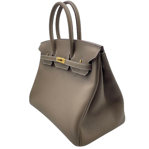 Hermes Birkin 35 Etoup Togo Gold 하드웨어 W는 새겨 져 있습니다