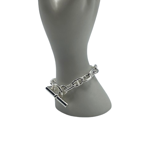 Hermes Chaine Dunkle 팔찌 mm Silver