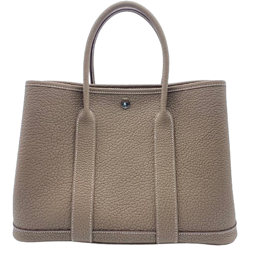 Pre-Owned Hermes Garden Party TPM Etoup Negonda Silver Fittings W Engraved