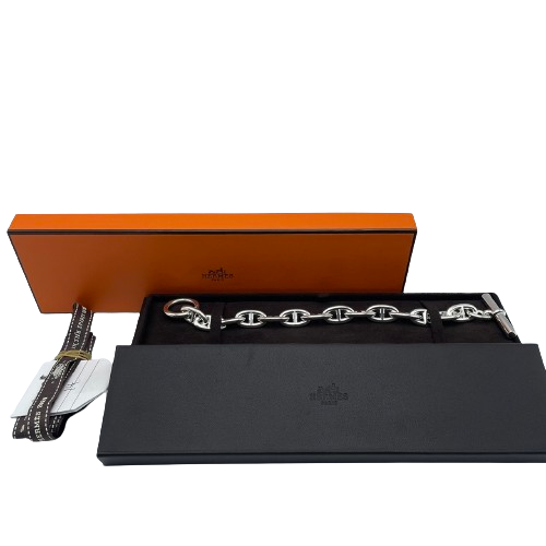 Hermes Chaine Dunkle 팔찌 GM Silver 925