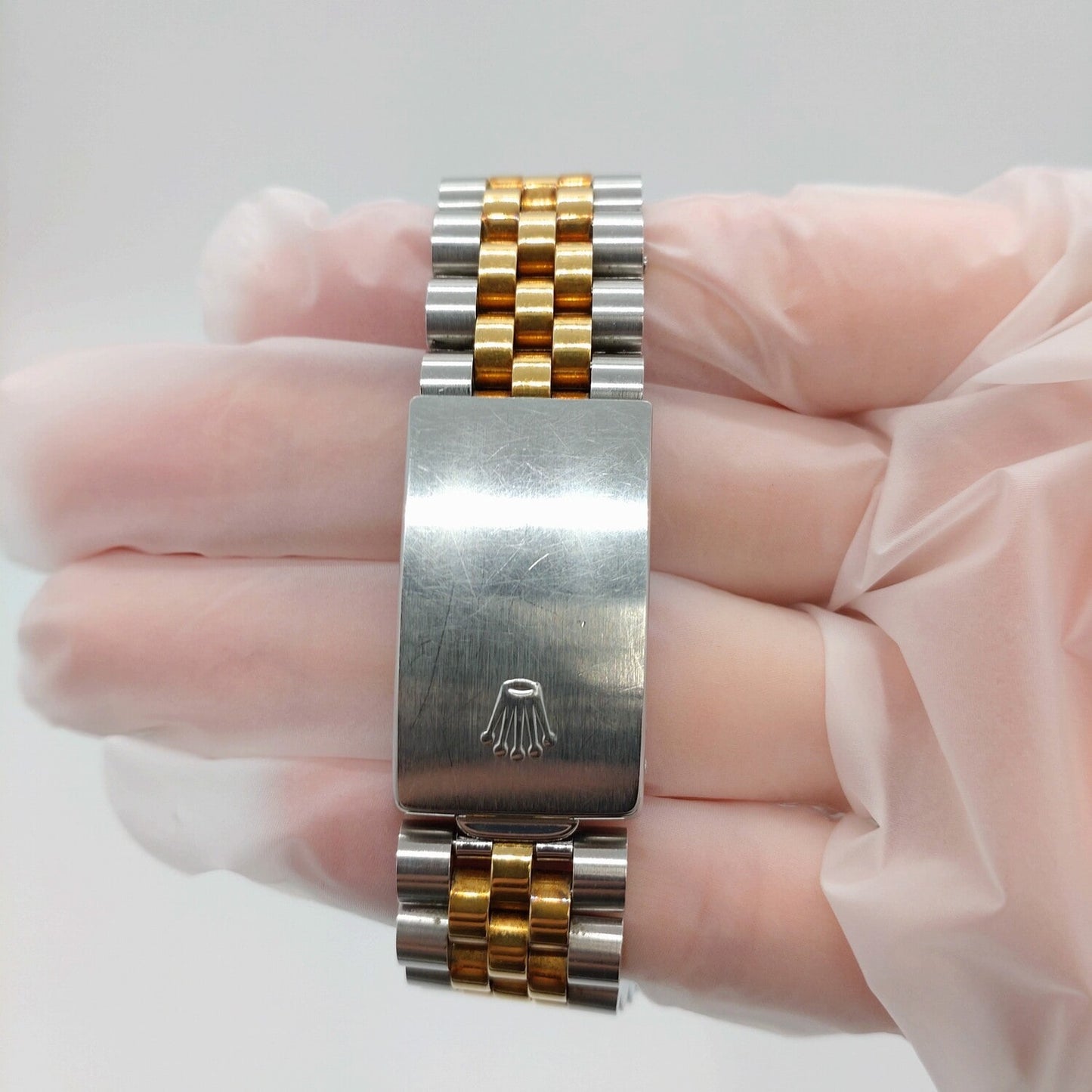 Pre-Owned Rolex Datejust 16233G 10P Diamond Champagne Gold