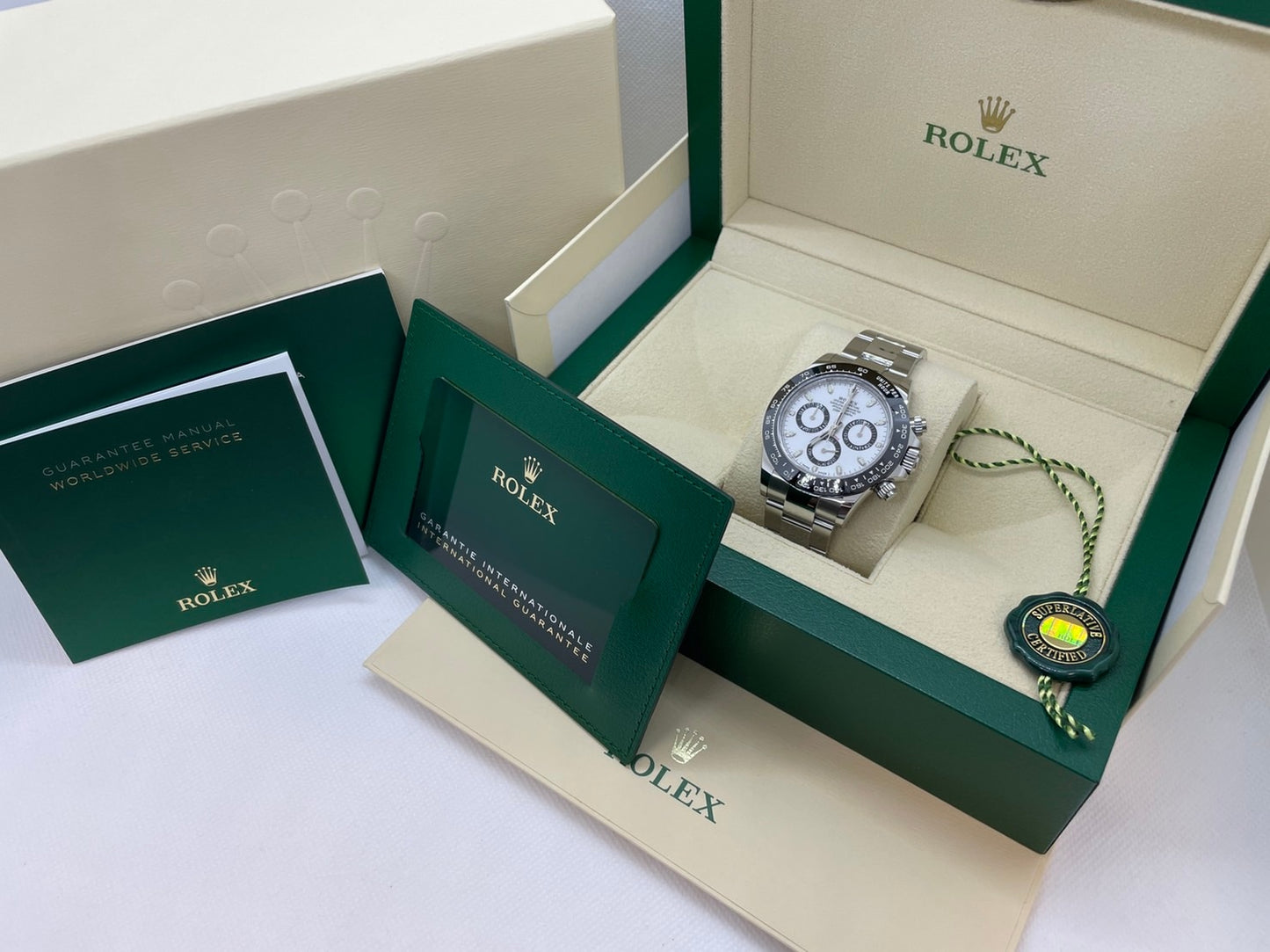Pre-Owned Rolex Daytona 116500LN Oyster Bracelet White