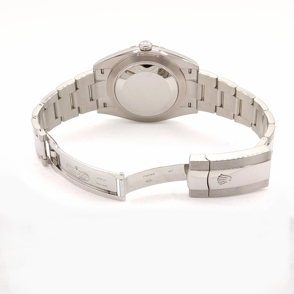 Pre-Owned Rolex Datejust 126334 Fluted motif Oyster bracelet Bright blue