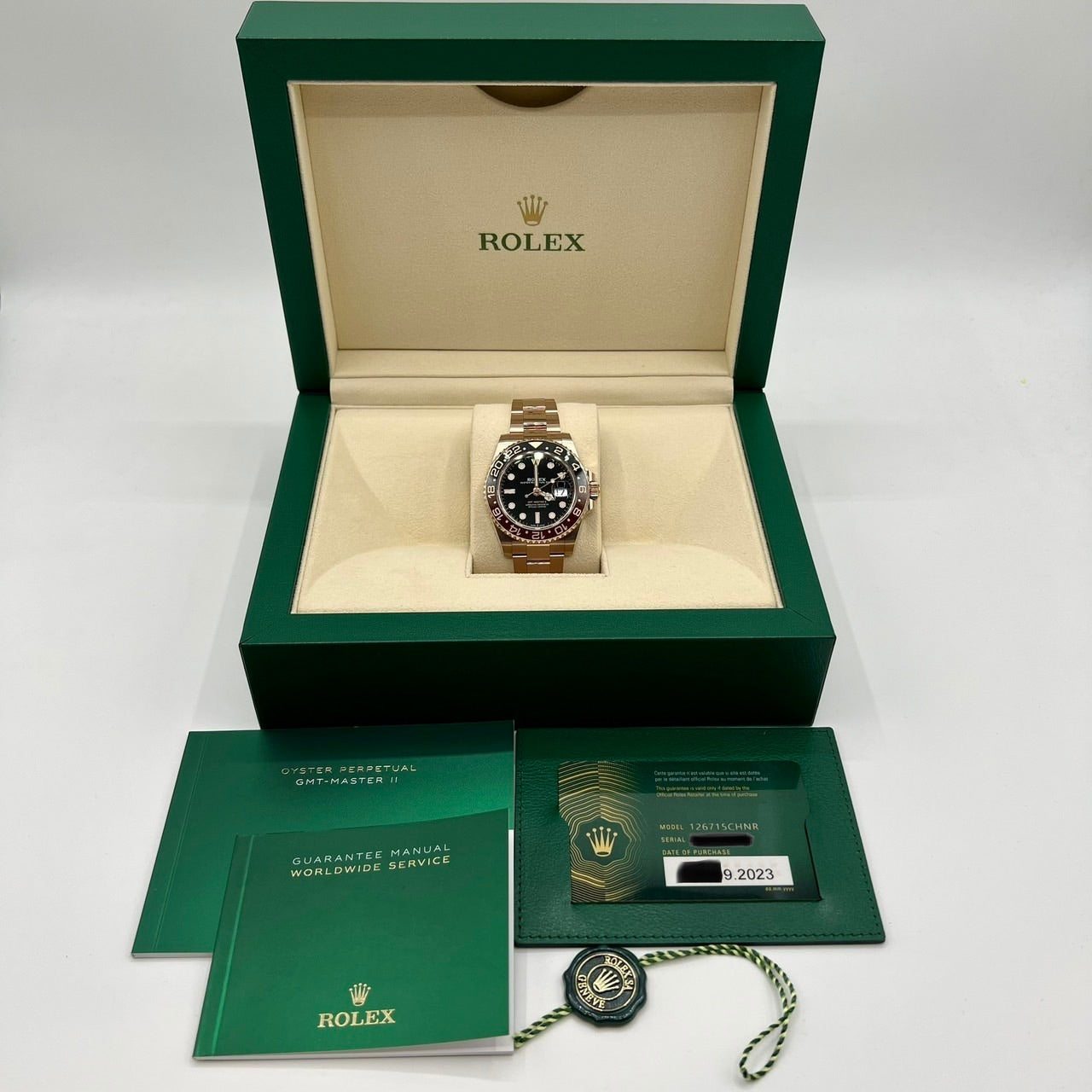 롤렉스 GMT 마스터 II 126715CHNR 굴 팔찌